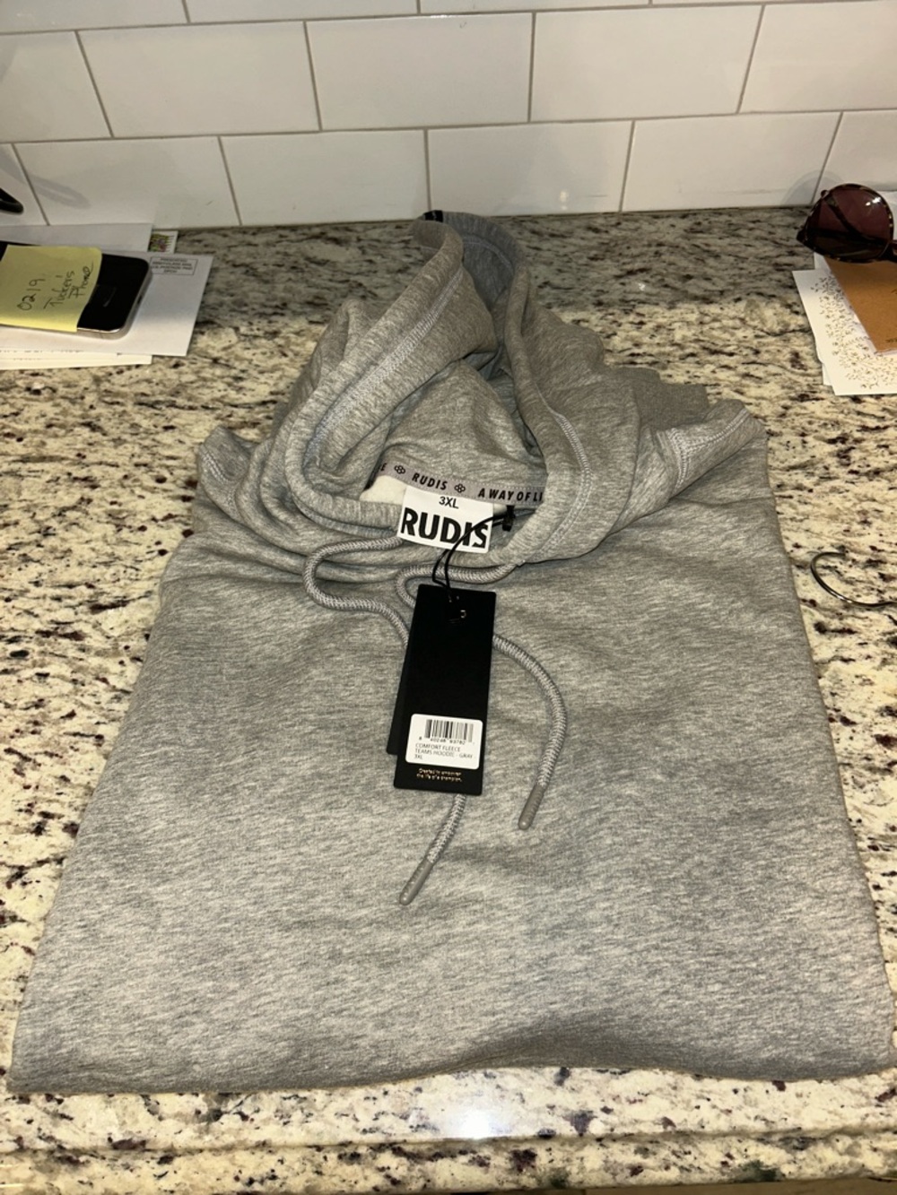 RUDIS Men's Crewneck Sweatshirt in Heather Gray